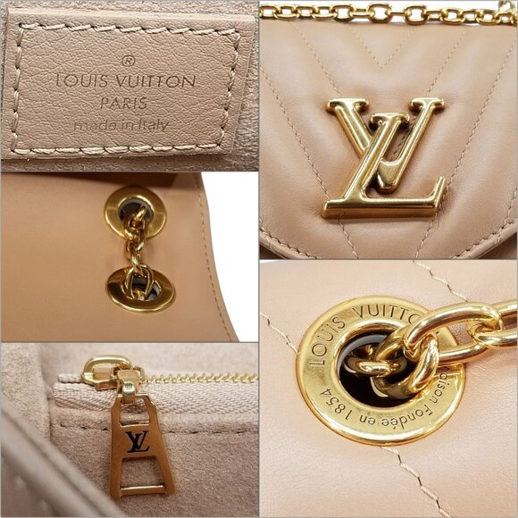 Louis Vuitton New Wave Chain Bag MM Noisette Hazelnut Brown Leather Crossbody - Picture 8 of 16